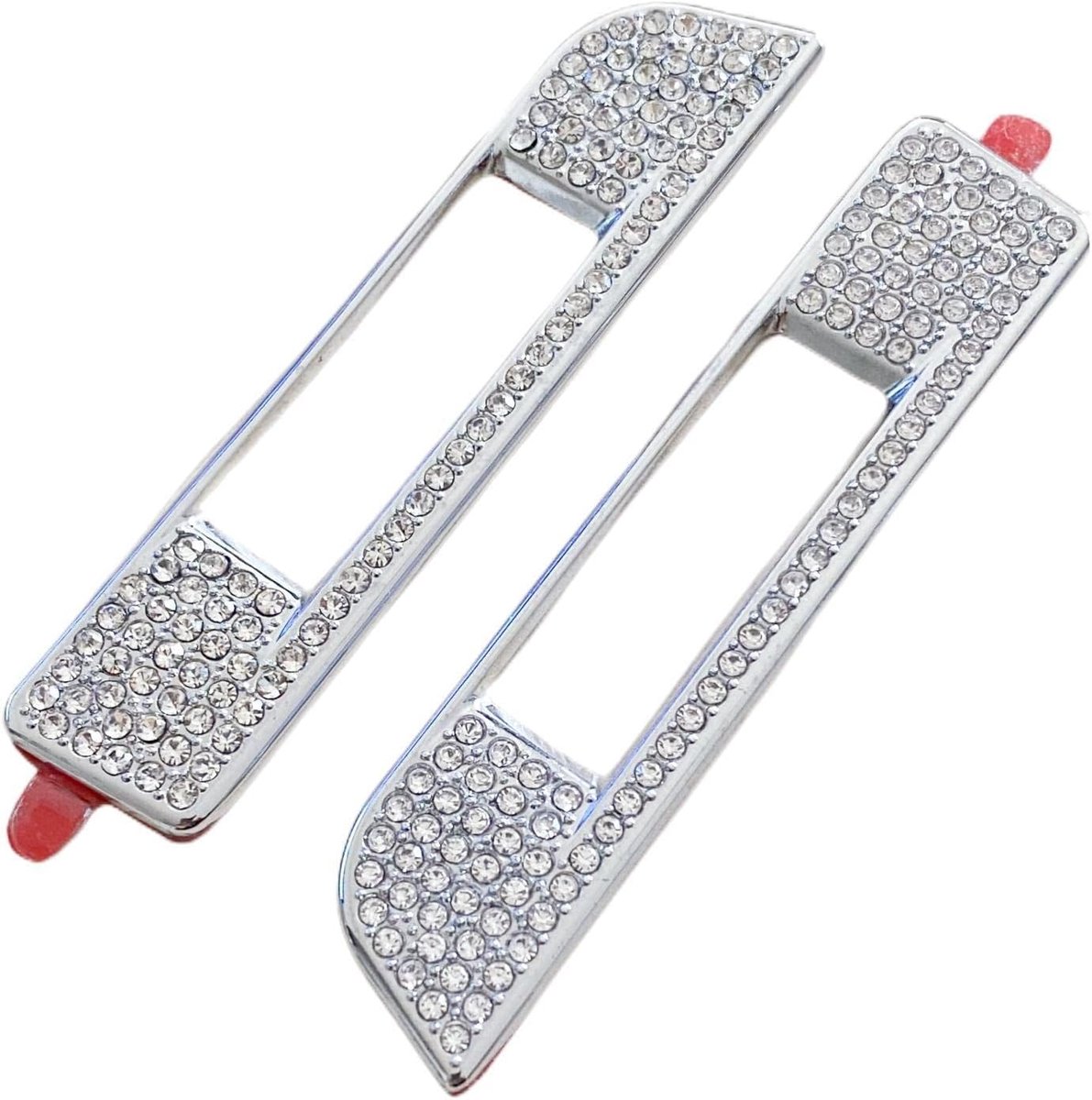 Interieur Trim Bling Accessoires Airconditioning Air Pulley Decoratieve Stickers Strass Decals Sticker geschikt voor Lexus NX 2015-2019 ZILVER