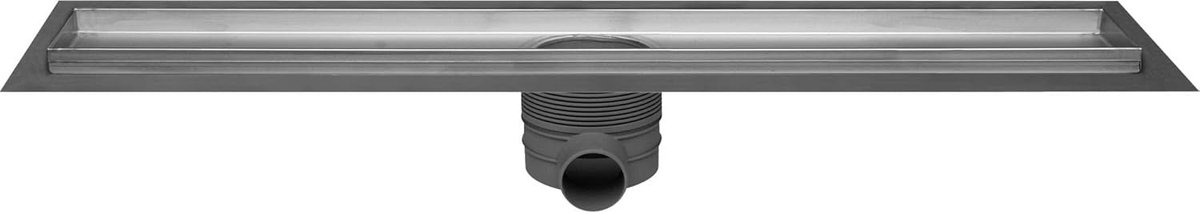 Drain Multi inbouwdeel 9x120cm met flens zonder rooster RVS