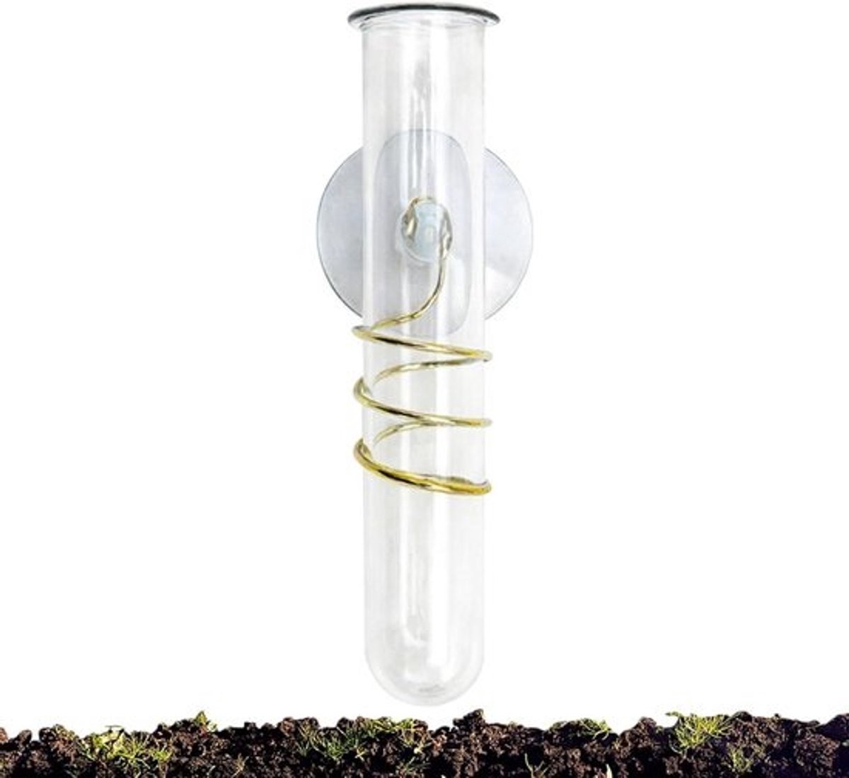 Regenmeter - Neerslagmeter - Tuinonderhoud - Vorstbestendig Gietijzer - 153 cm Hoog - Transparant