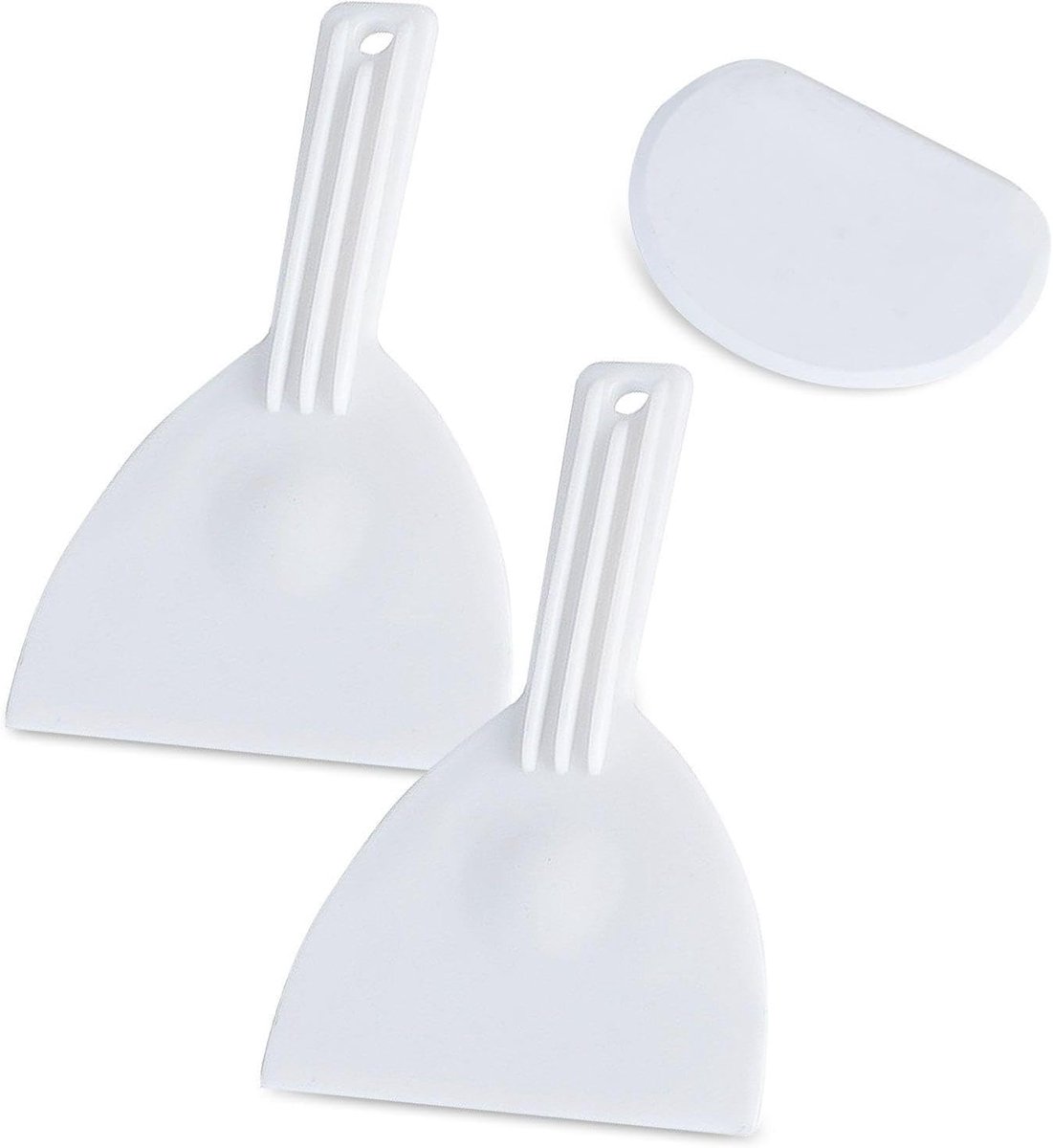 2 Stukken Deeg Schop, 1 Stuk Deeg Snijder, Pizza Spatel Met Opknoping Gaten, Plastic Pizza Spatel, Keuken Bakken Accessoires (Wit).