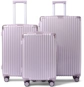 FLY&BYE® Kofferset Titan - S/M/L - 3 Delig - Complete Set - 39 Handbagage + 71 en 113L Ruimbagage - TSA Cijferslot - Polycarbonaat - Rosegoud