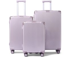 FLY & BYE FLY&BYE® Kofferset Titan - S/M/L - 3 Delig - Complete Set - 39 Handbagage + 71 en 113L Ruimbagage - TSA Cijferslot - Rosegoud