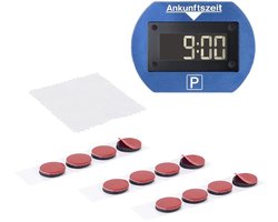 12 stuks zelfklevende pads, dubbelzijdige kleefpads, compatibel met Needit Park Lite 1411/Park Lite One auto parkeerschijf (kleefpads en reinigingsdoekset)