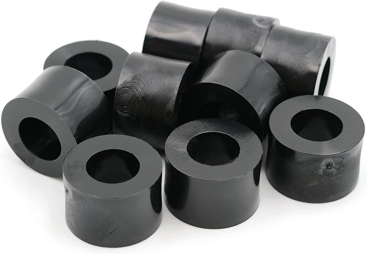 10 x afstandshulzen sluitringen L 9 mm x Ø 15/8,2 mm M8 rond HD-polyethyleen