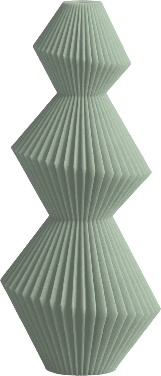 Layvo Sera Vaas - Salie - 20 cm - droogbloemen vaas - japandi - gerecycled plastic
