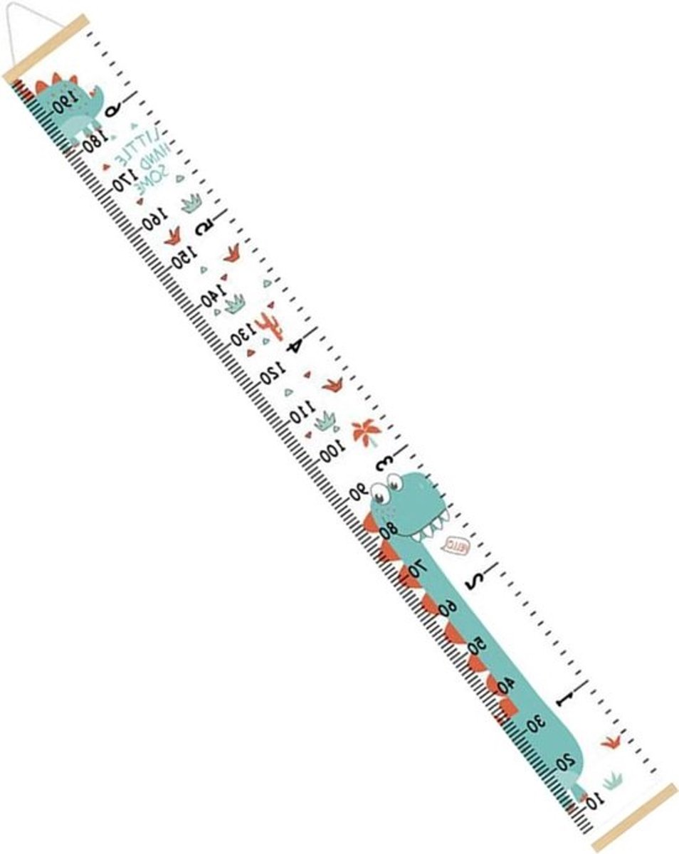 Meetlint Voor Kinderen - Groeimeter Decoratie - Hoogte Bijhouden - Afgeronde Randen - 22 x 4 cm - Multicolor