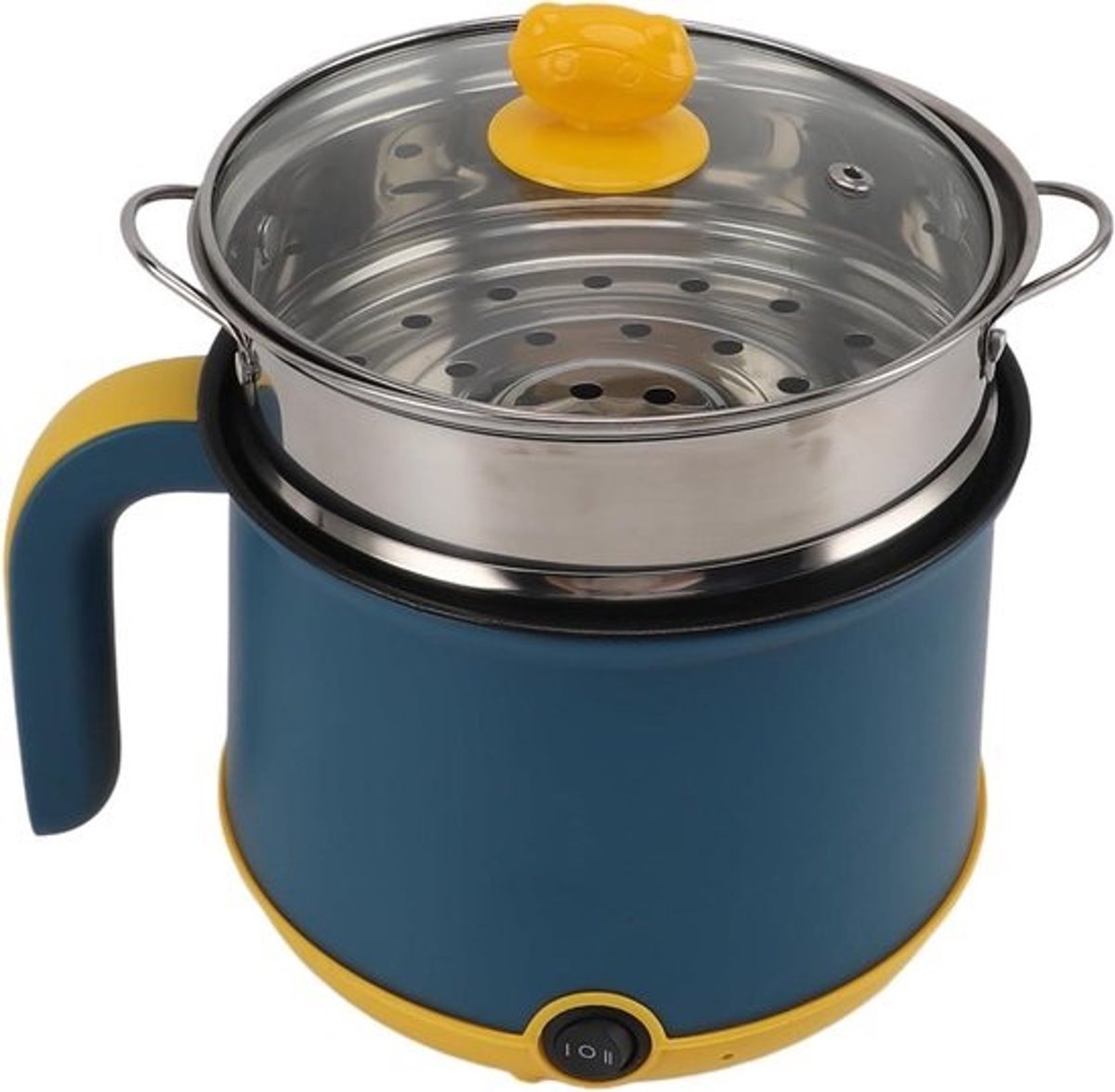 Elektrische Kookpot - Hete Pan - Snel Koken - Anti-aanbaklaag - 1.8 Liter - Zilver