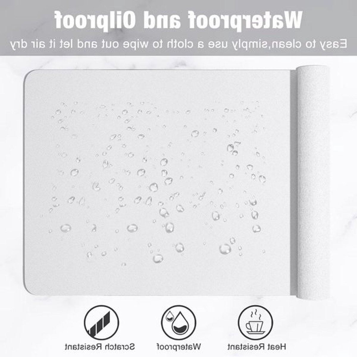 Bureauonderlegger Kat - Muismat Bureaublad - Bescherming Bureau - Antislip Rubberen Basis - 500x250x3mm - Meerkleurig