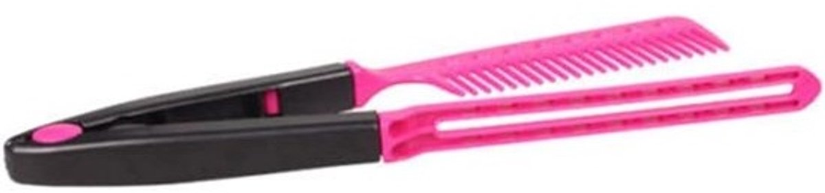Stijltang Kam - Haar Styling Kam - Haar Rechttrekken - Wasbaar Ontwerp - 243 cm - Rose Zwart