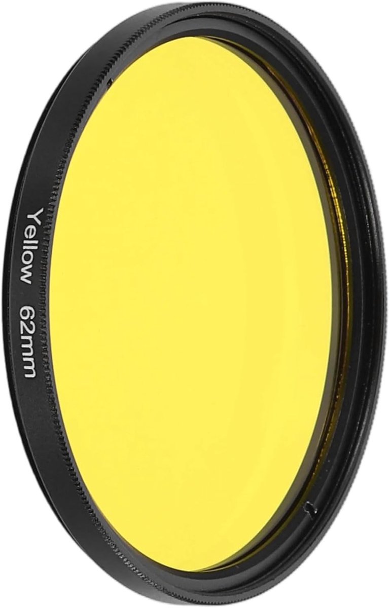 62 mm lensfilter volledige kleurenfilters kras optische hars cirkelvormige inschroefbare cameralens kleurcorrectie accessoires voor camera fotografie lens, geel