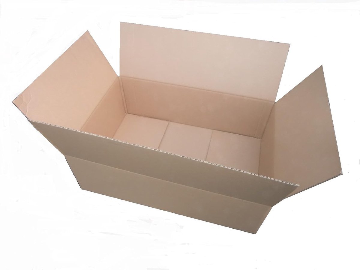 Verzenddozen, 25 stuks, 600 x 400 x 200 mm, 60 x 40 x 20 cm, kartonnen doos