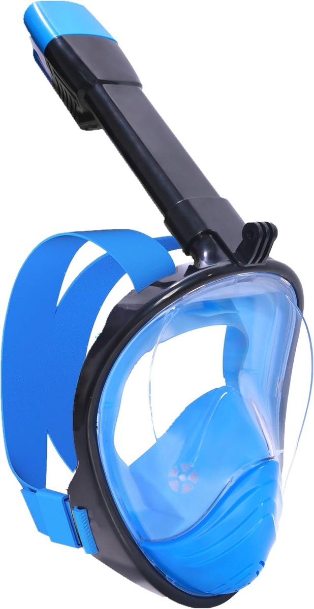 Duikmasker, Volgelaatsmasker, Opvouwbaar snorkelmasker, Volgelaatsmasker voor Snorkelen 180 Graden Gezichtsveld en Camerahouder,Duikmasker voor Volwassenen en Kinderen