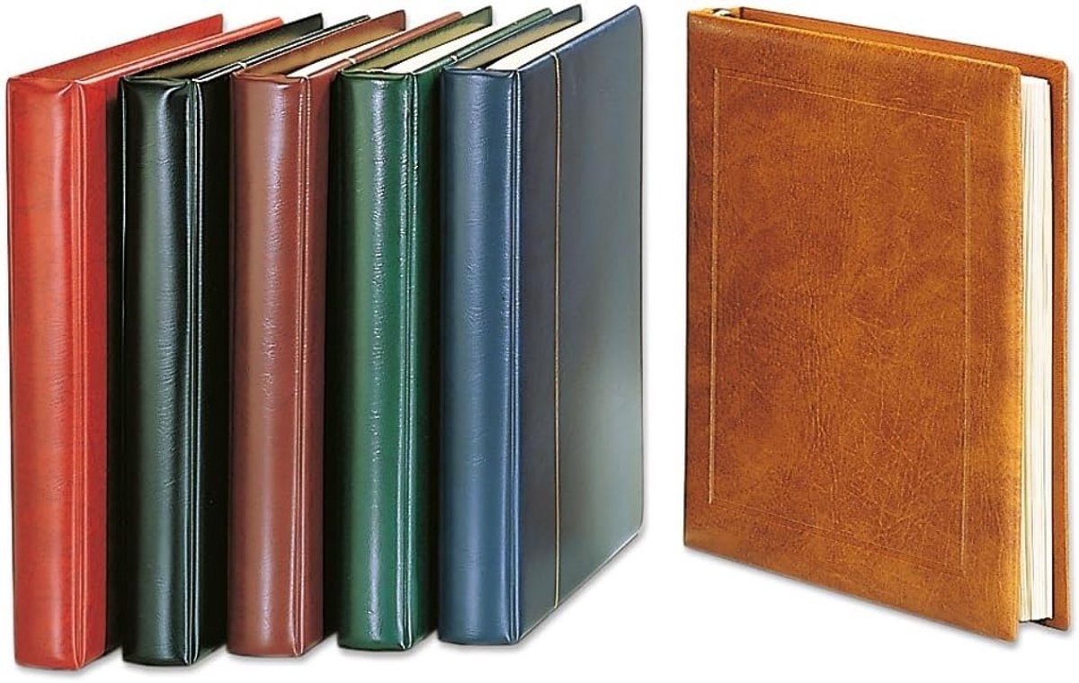 773 Ringbinders Favorit Yokama groen I met 14 ringen I 2 bladomdraaien I 2 kartonnen opzetbladen | zonder beschermcassette I 315 x 305 x 50 mm