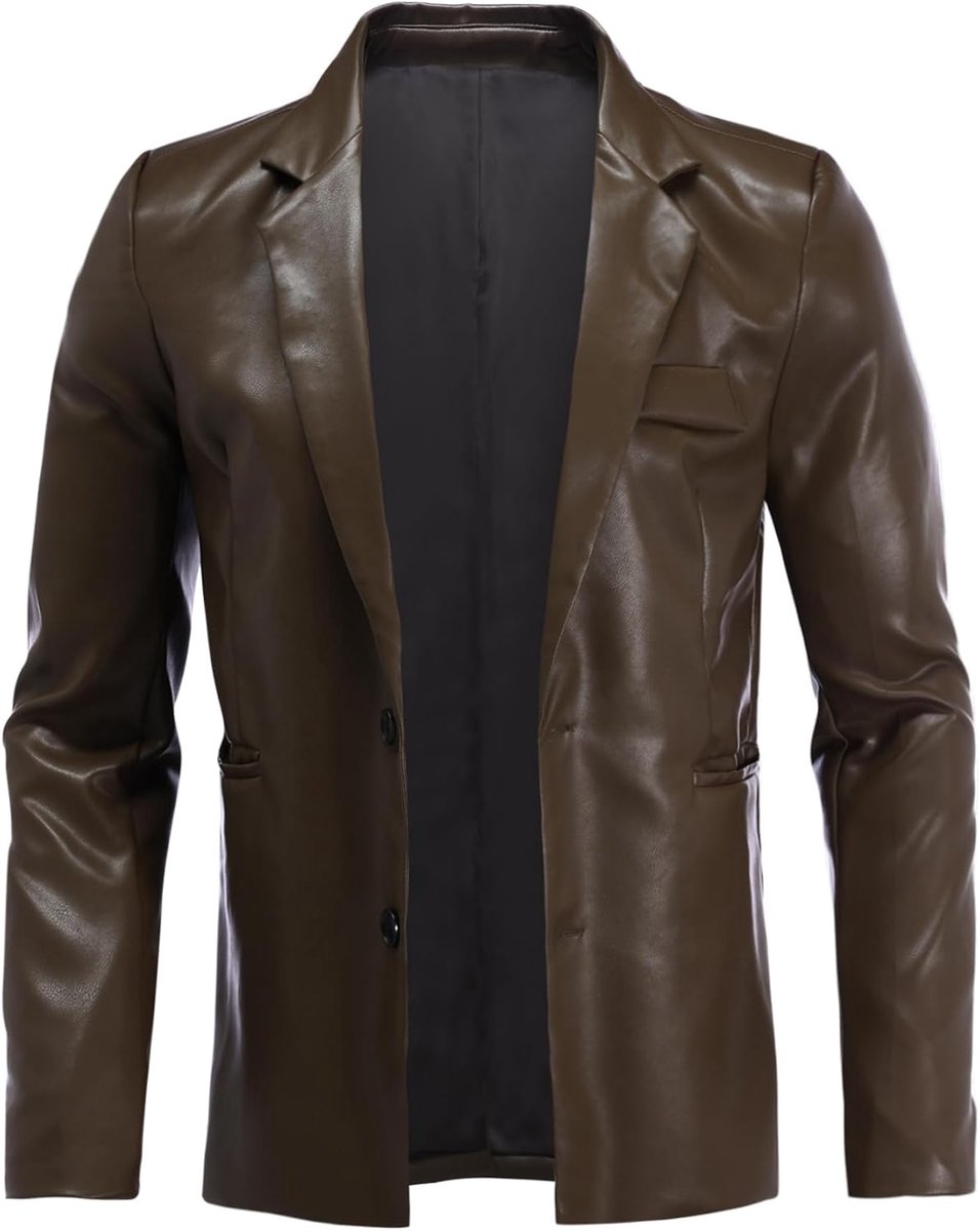 Heren lederen jas casual PU leer regular fit Moto biker jassen bommenwerper bovenkleding