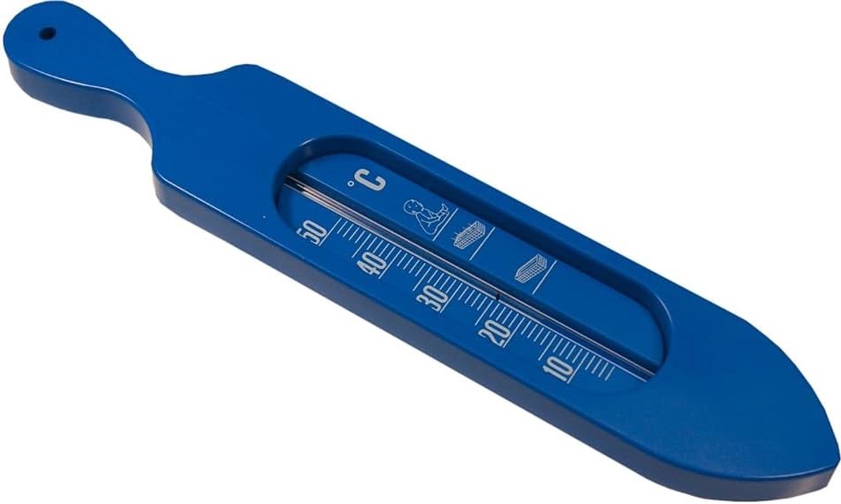 Badthermometer in scheepjesvorm - blauw