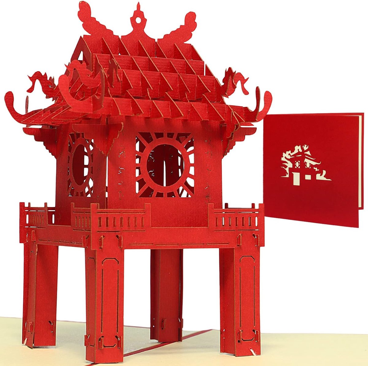 UP 3D Pop Up wenskaart, pagode, (#166)