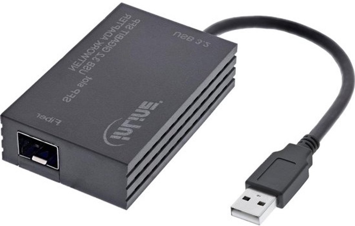 USB naar SFP Adapter - Glasvezel Netwerkkaart - Stabiele Netwerkverbinding - Gigabit Snelheid - 17 x 4.5 x 1.8 cm