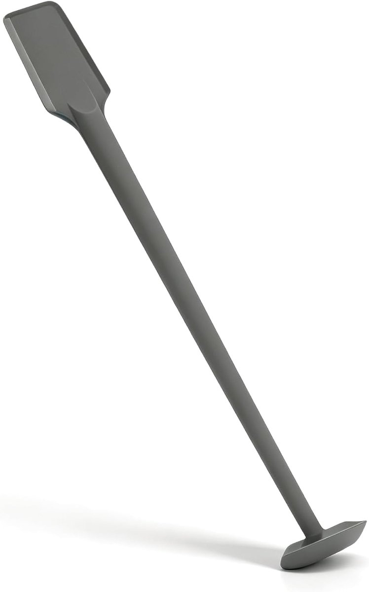 steel siliconen pot spatel, voedsel schraper voor potten, smoothies, blenders, keuken schraper, 36cm