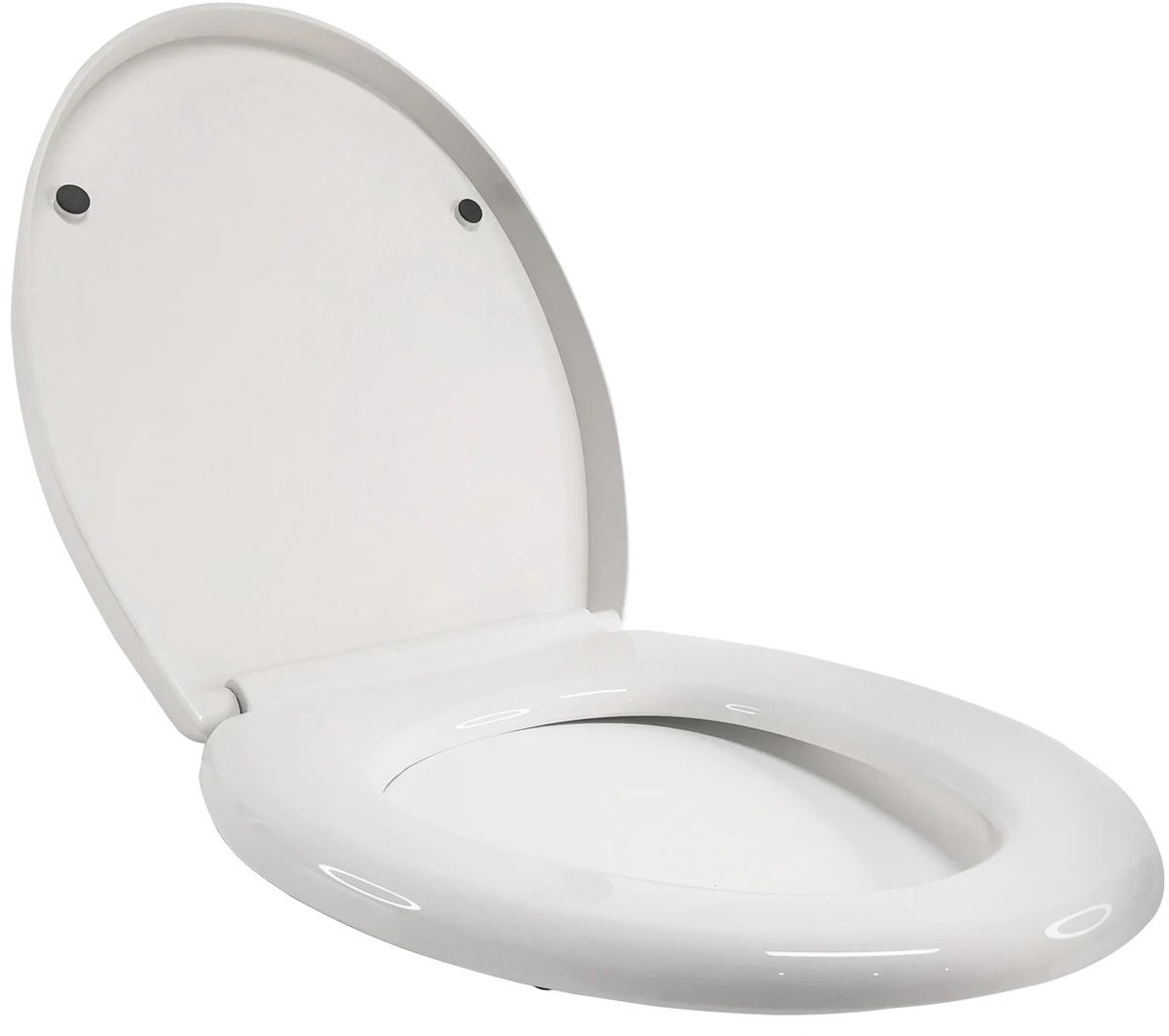 Veya Wc Bril - Toiletbril - Softclose wc bril - Toilet seat - Wit - Quick release - Rond - Antislip bumpers - belastbaar t/m 150kg