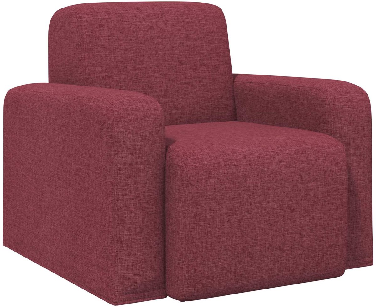 vidaXL Fauteuil - Wijnrood - Stof