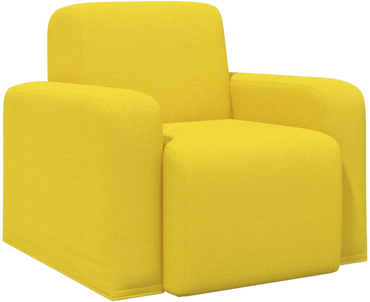 vidaXL Fauteuil - Licht - Geel - Stof Lichtgeel