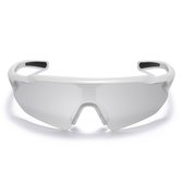 GearGlow Sport Zonnebril - Wit - Unisex - Gepolariseerd Glas - Hardloop Zonnebril