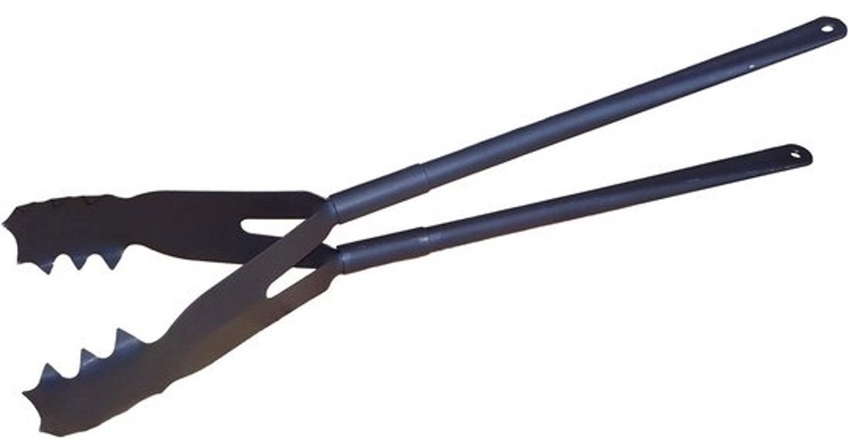 Grijper Tang - Hout Grijper - Haardhout Toevoegen - Eén Hand Bediening - 46 cm - Zwart