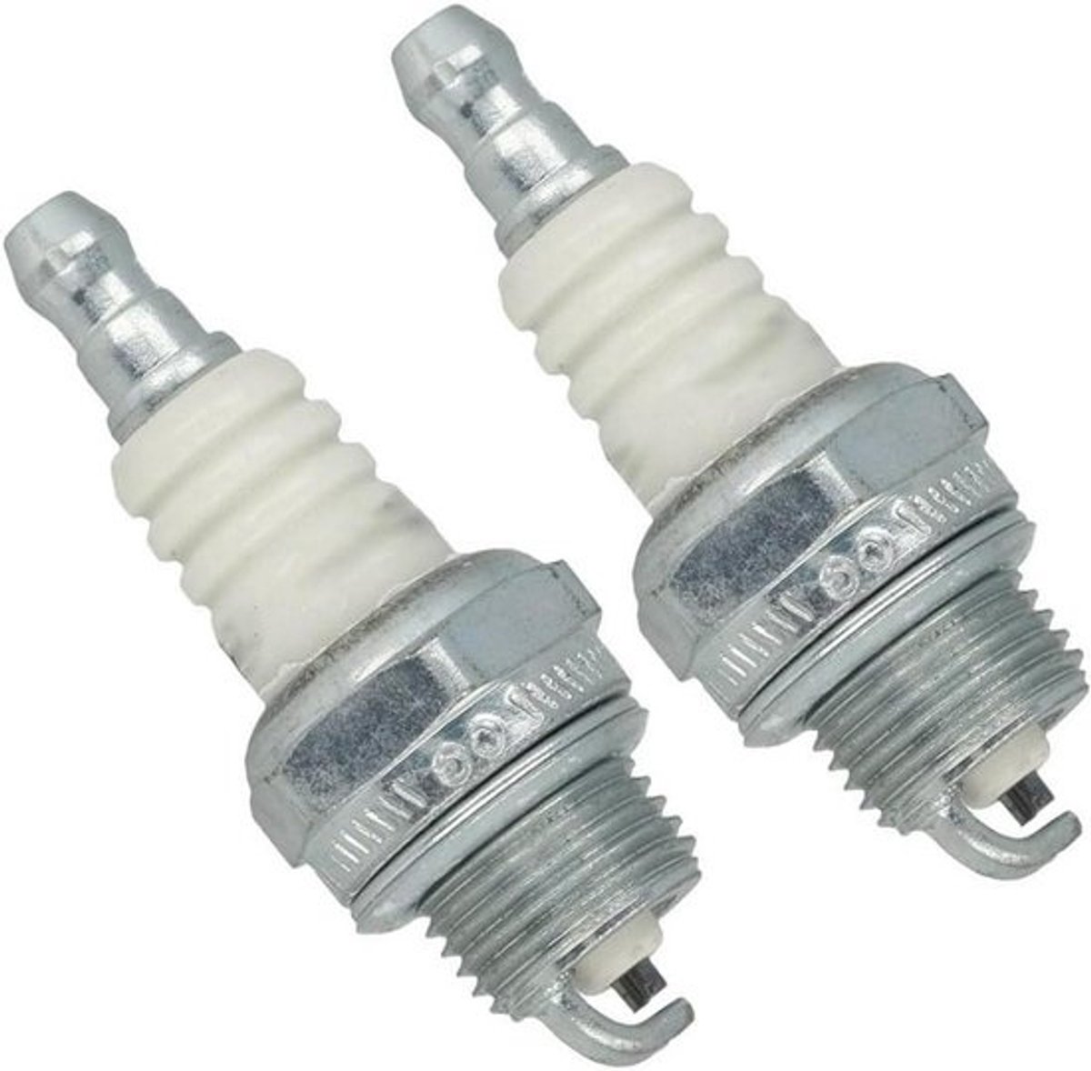 Bougie Set - Sjabloon Onderdelen - Grasmaaier Onderhoud - Duurzaam Metaal - 2 Stuks - Zilver