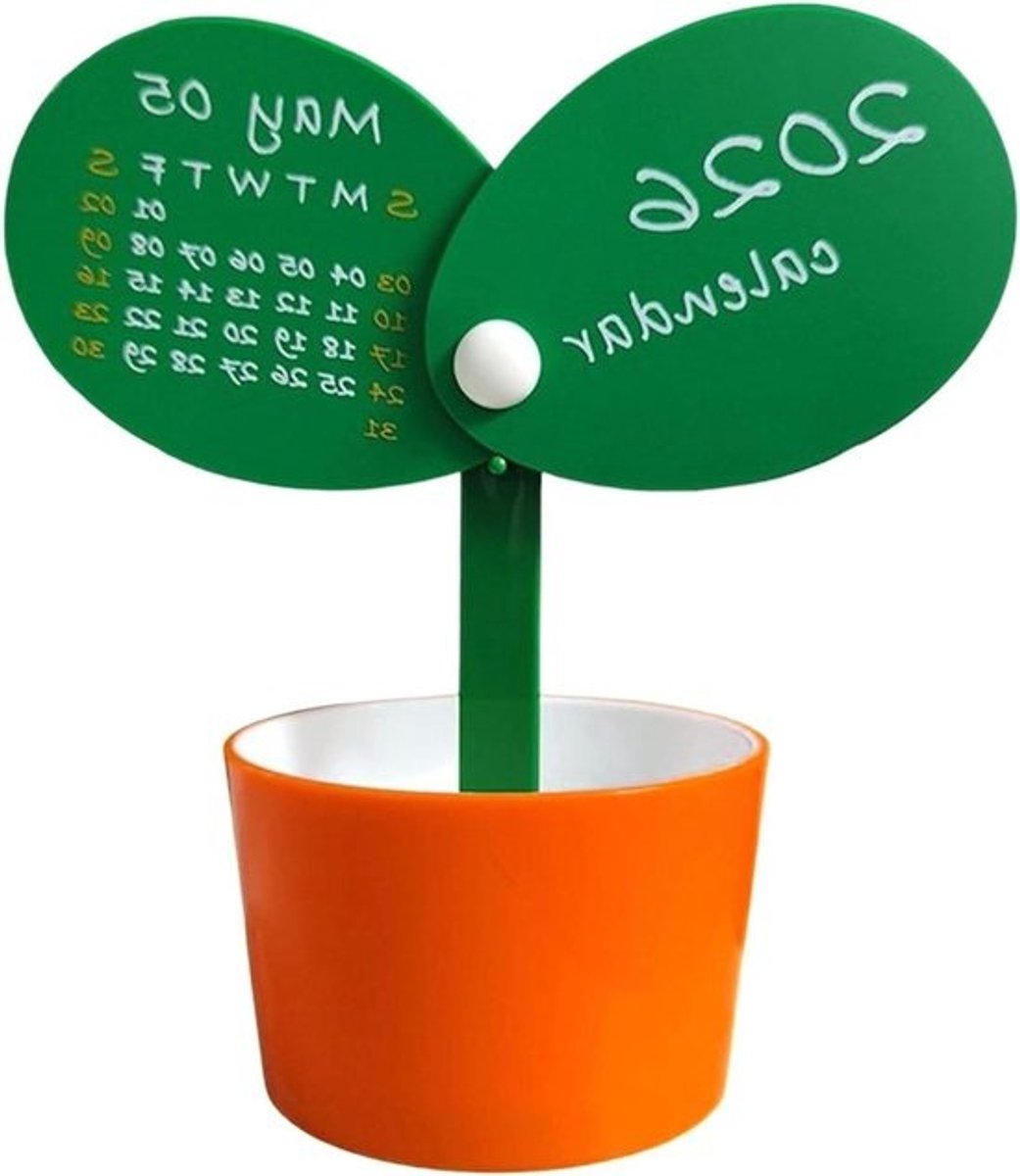 Bureau Kalender - Planners Organizer - Tijd Beheer - Met Penhouder - 17.5 cm - Oranje Geel