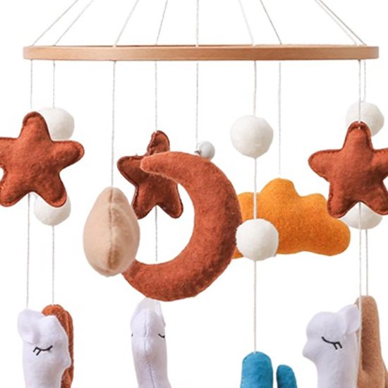 Verstelbaar Draagbaar Schaapvorm Draaiend Vermaak - Babymobiel Voor Jongens En Meisjes Voor Slaapkamer Woonkamer Thuis Huis Binnen Tuin Bed Decoratie — afbeelding 5