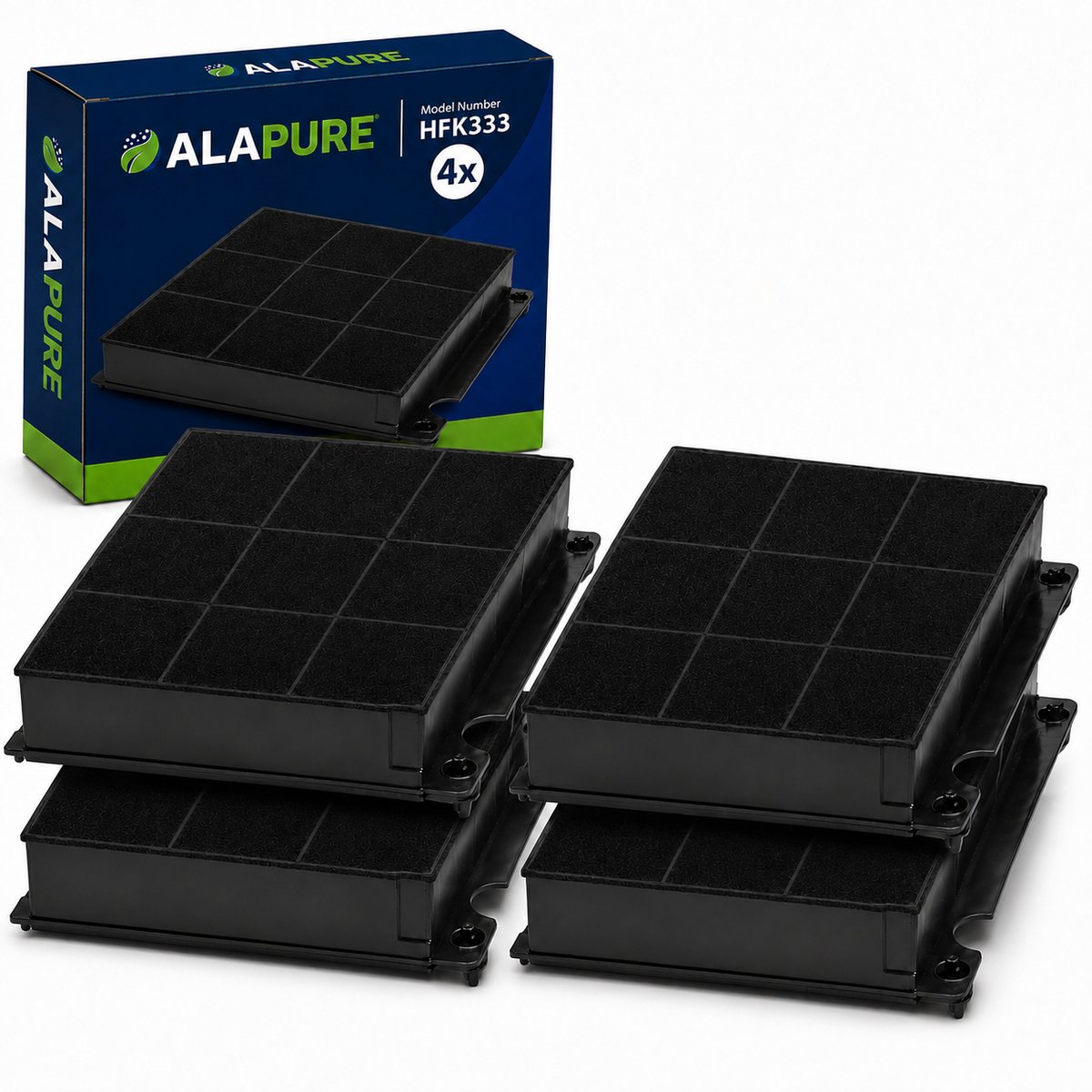 4x Koolstoffilter voor Amana AMC027 / CHF15/1