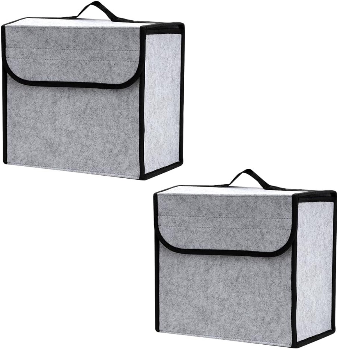 Organizer Toolbag kofferbak met klittenbandbevestiging - 2 stuks kofferbaktas voor gereedschap en auto-onderhoud - vilten organizer auto-accessoires