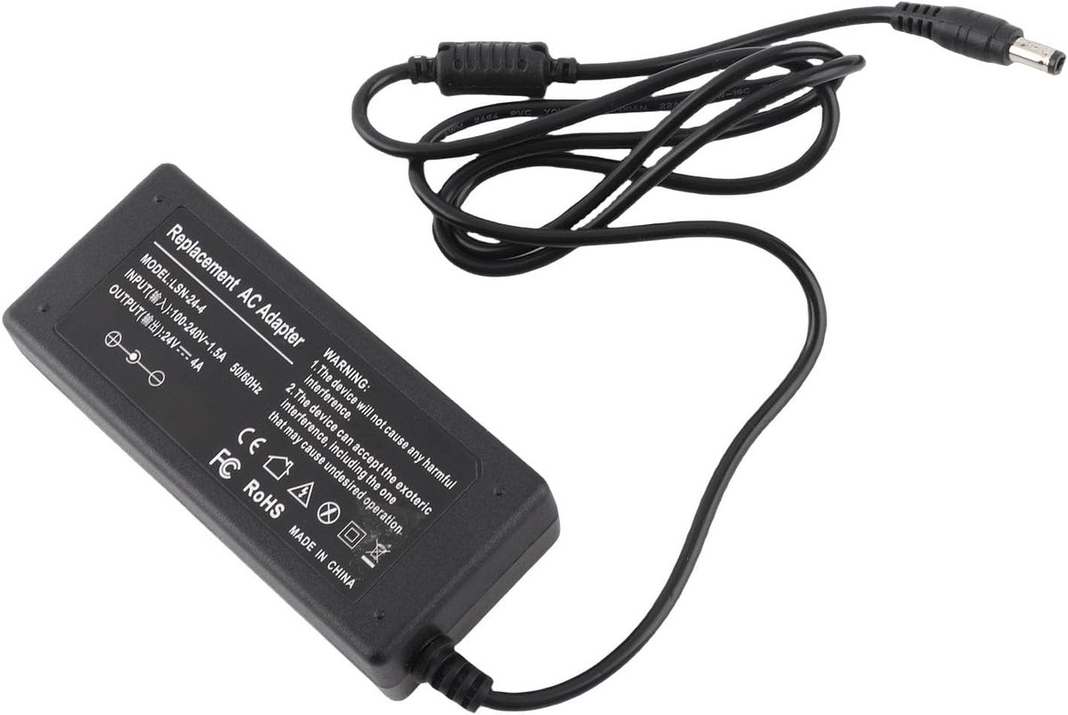 DC 24V 4A AC100 Tot 240V Universele Oplader met LED-indicator, 5,5x2,5 Mm Universele AC Naar DC-adapter Voeding voor Huishoudelijke Elektronica, Monitoren