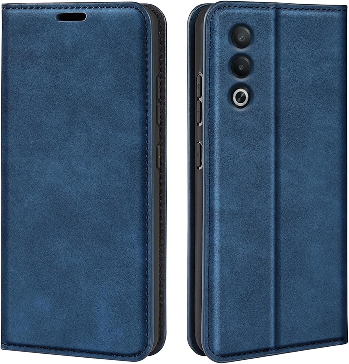 - Geschikt voor Oppo A80 5G - Luxe Wallet Bookcase (Magnetische Sluiting) - Blauw