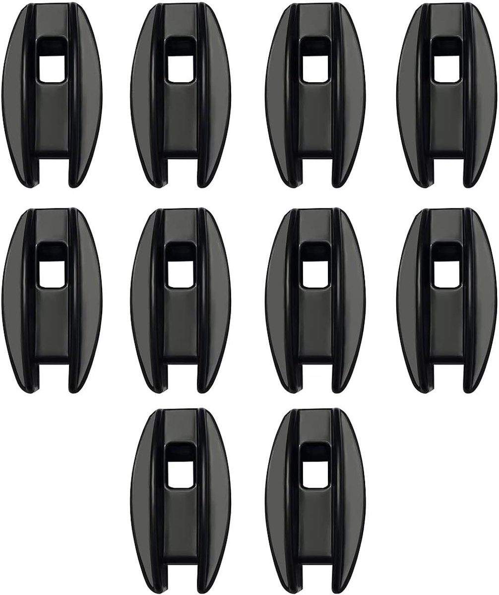 10 stuks elektronische hekisolator, hoekpaal hek, isolator, weerbestendige regenbestendige elektrische hekisolator voor elektrische hekdraad (zwart)