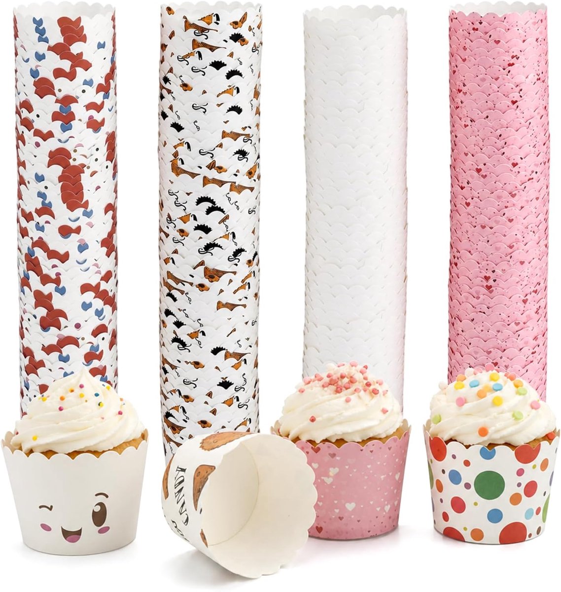 200 stuks papieren muffinvormpjes, cupcakevormen