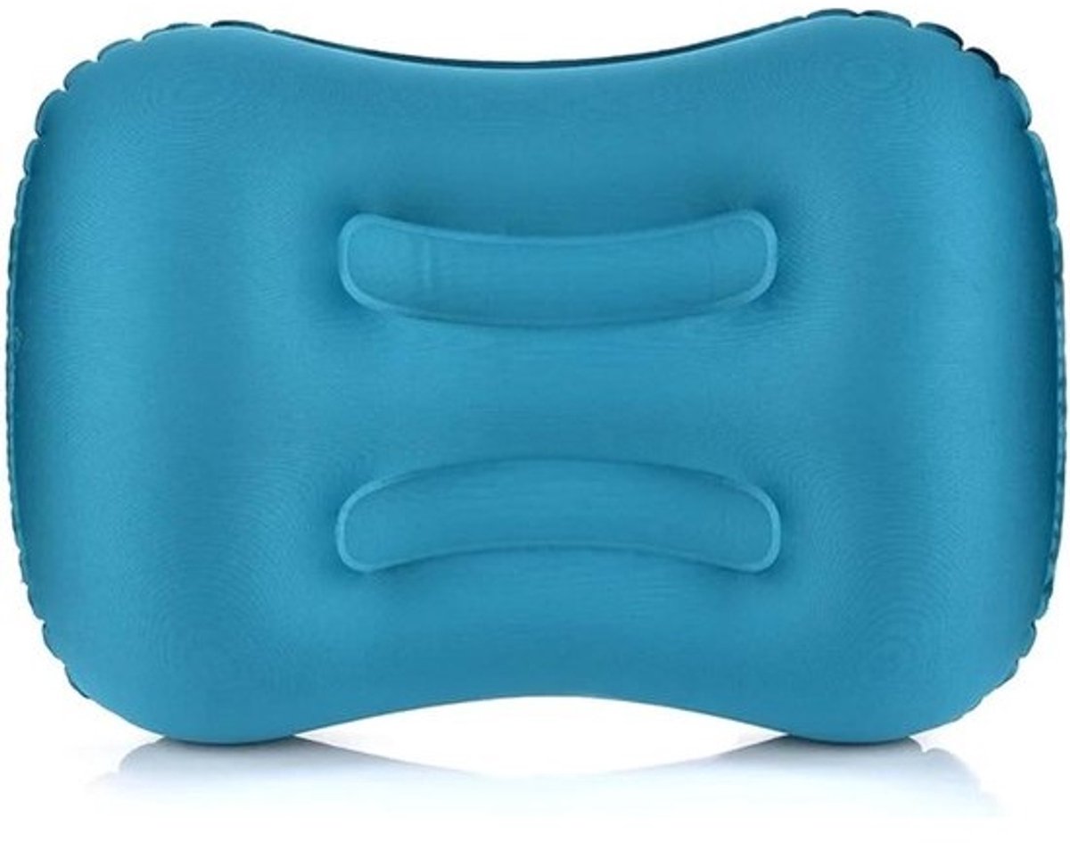 Camping Kussen Zachte Hals Beschermende Hoofdsteun Kussen Draagbare Outdoor Reizen Camping Kussen Compressible Opblaasbaar Kussen (Kleur: Blauw)