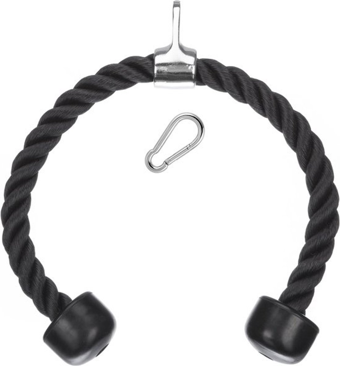Tricep Push Pull Down Rope voor Multi Gym - Heavy Duty Kabelbevestiging met Karabijnhaak