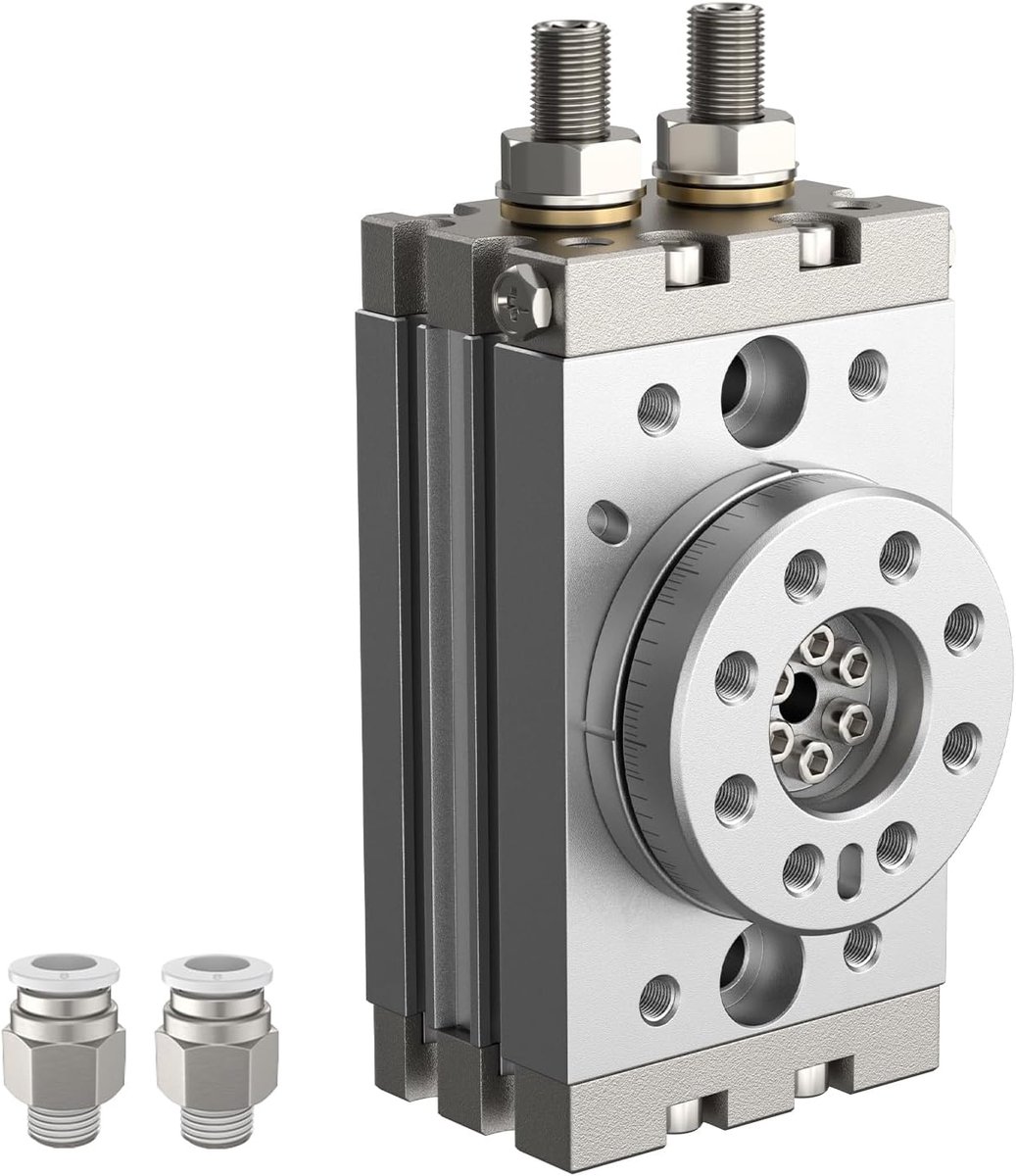 Pneumatische draaicilinder, 180° zwenkaandrijving met magneet, dubbelwerkende tandwielcilinder voor automatiseringstechniek en apparatuurbouw (MSQB-30A)