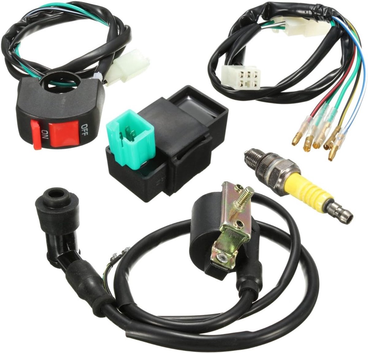 Kabelset Kill Switch Coil Cdi-bougies-kit voor 110 cc, 125 cc, 140 cc Pit Bike