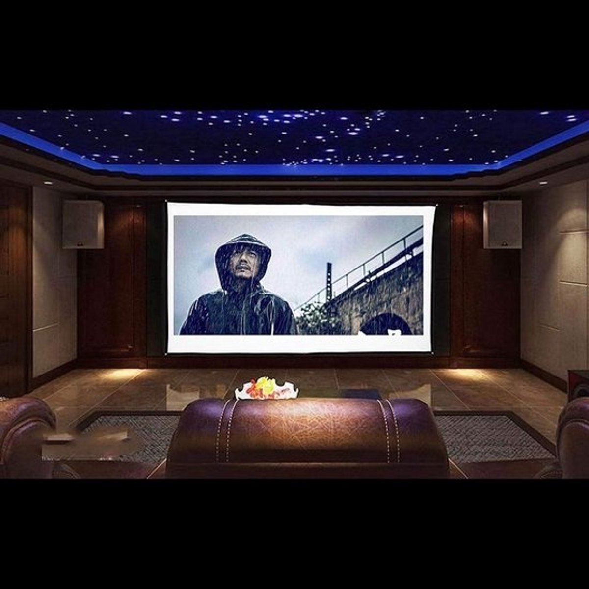 Projectiescherm Opvouwbaar - Beamer Scherm - Thuisbioscoop Maken - Draagbaar en Lichtgewicht - 100 Inch 16:9 - Wit