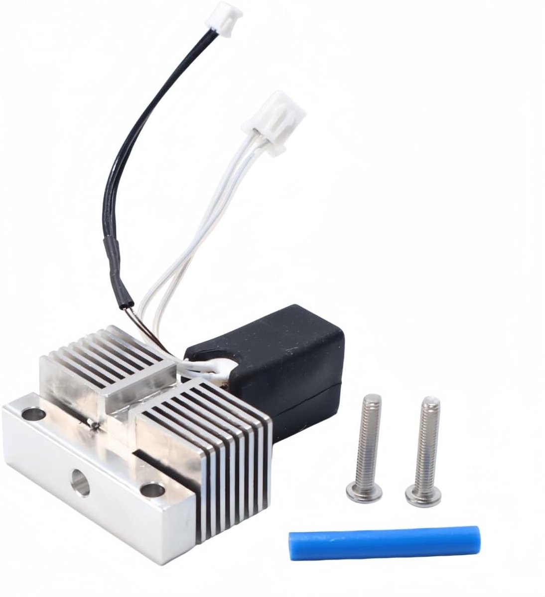 Printkopkit voor Neptune 4 Plus/Neptune 4 Max, volledig metalen extruder Hot End Kit, bestand tegen hoge temperaturen verwarmingsblok met 2 stuks 0,4 mm messing sproeiers