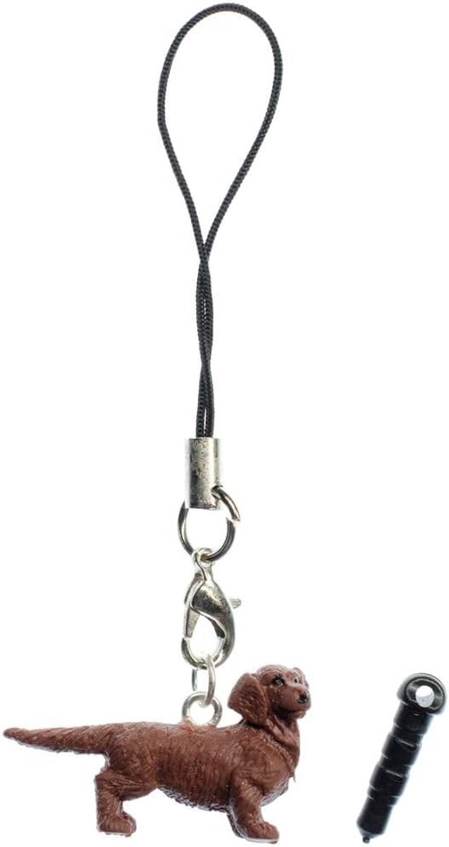 Worst Hond Teckel Mobiele Telefoon Charm Hanger Huisdier Dierlijke Dieren