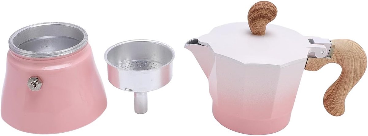 Dailygoods- Koffiemachine Compact 150 ml - Aluminium Constructie - Gebruiksvriendelijk - Lichtgewicht - Snelle Koffie-oplossingen - Ideaal voor Indivi