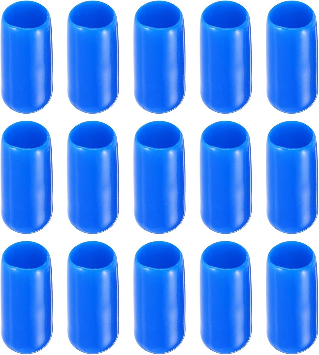Dailygoods- Eindkappen 100 Pack - Rubber Beschermkap - Schroefdraad Protector - Slijtvast - Blauw - Binnenste Dia 4mm