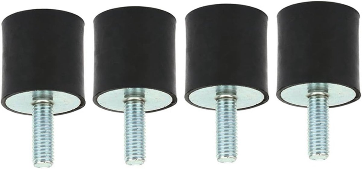 4 stuks M8 rubberen lagers, trillingsdemping, silentblok voor luchtcompressoren, dieselmotoren, waterpompen (VD30 x 30 M8 x 23)