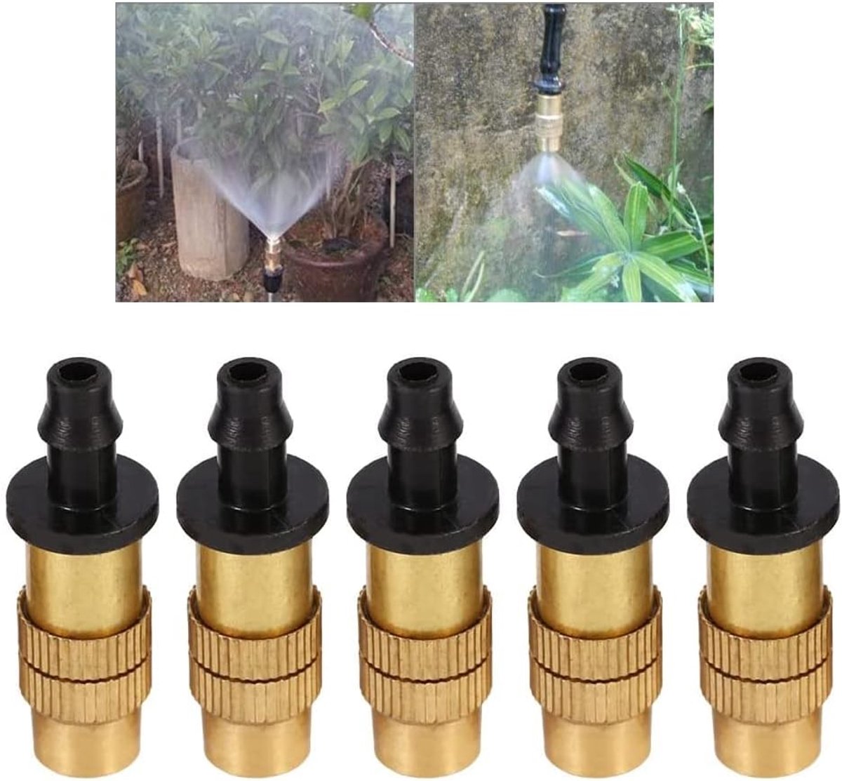 Dailygoods- Sprinkler Verstelbaar - Tuinslang Sproeier - Irrigatie Sprinkler - Messing Spuitmond - Eenvoudig te Reinigen - Duurzaam Materiaal - Bewate