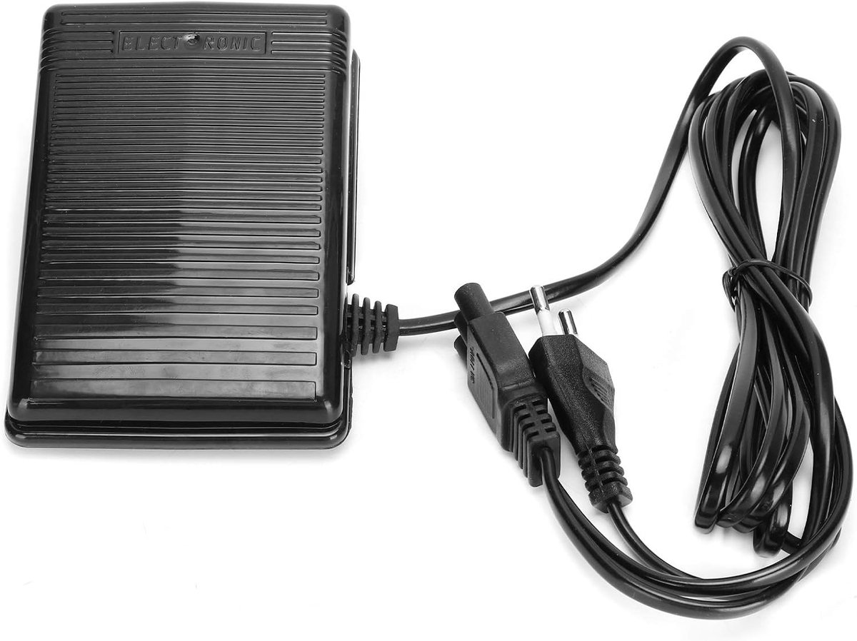 Dailygoods- Voetpedaal Corrosiebestendig - Voetpedaal Naaimachine - Stevig - Europees Standaard 220V - Duurzaam - Antislip - Naaimachinepedaal