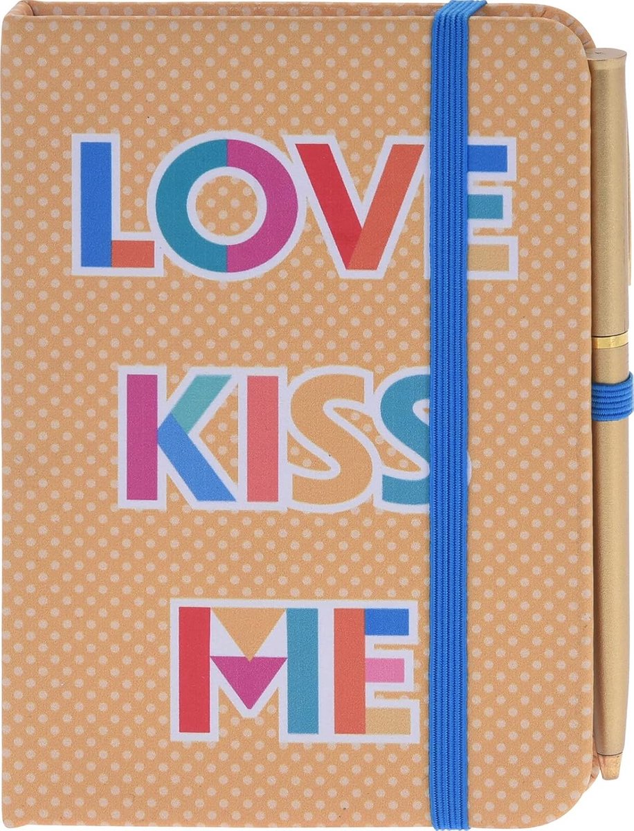 Dailygoods- Notitieboek A6 - Gelinieerd - Harde kaft - Elastische band - 96 pagina's - Dagboek voor memo's - Schrijfblok