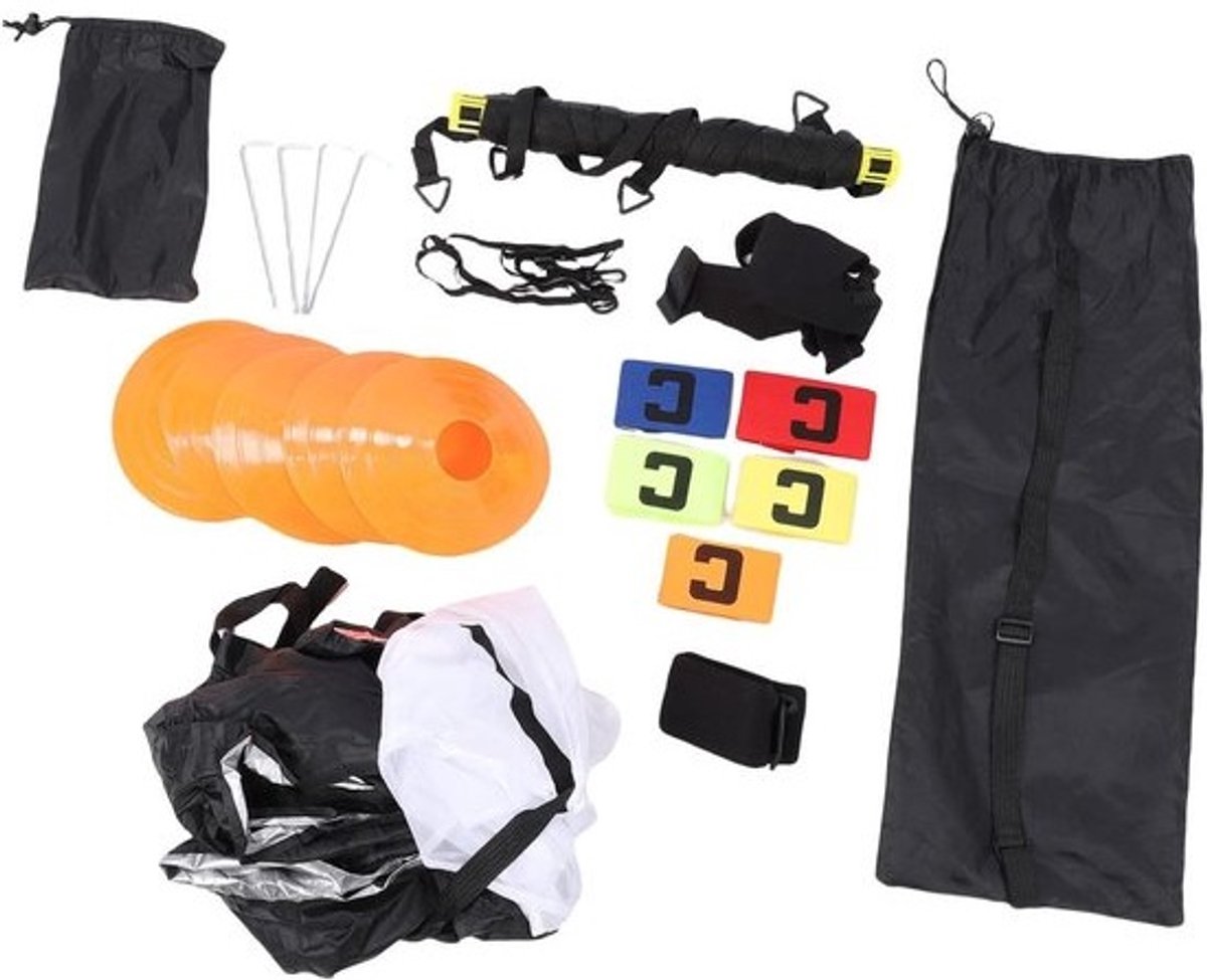 Agility Ladder Set - Fitness Training - Verbeter Snelheid - Compleet met Kegels - 45 x 25 x 15 cm